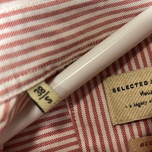 SELECTED Homme size  Small regular fit stipe shirt - Picture 4 of 5
